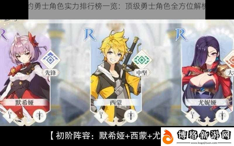 終焉誓約勇士角色實力排行榜一覽:頂級勇士角色全方位解析與排名參考